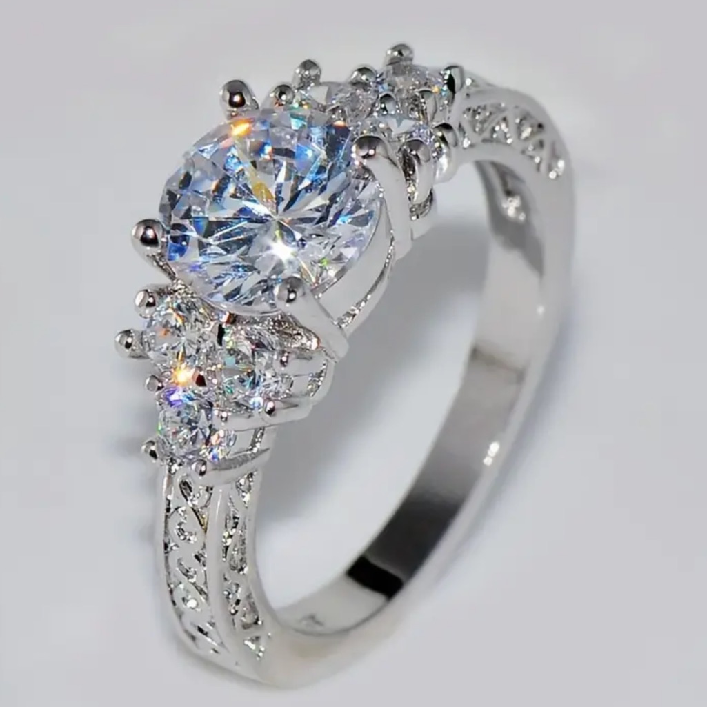New Luxury Vintage Style Silver 925 Sapphire Ring